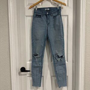 Denizen By LEVI'S Women's High Rise Skinny Stretch Jeans Size 27 | Good | Light